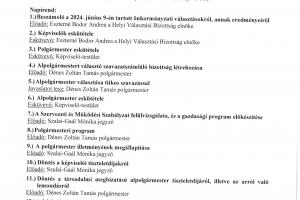 Meghívó alakuló ülésre